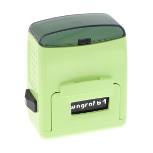 WAGRAF b1s - 28x12mm - Pistacjowy - Pieczątka samotuszująca