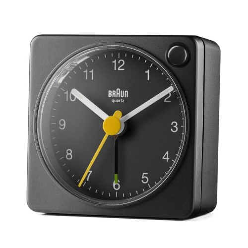 BRAUN BC02XB - 5,7x5,7cm - CZARNY - Budzik wskazówkowy