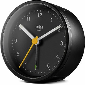 BRAUN BC12B - 7,5x7,5cm - CZARNY - Budzik wskazówkowy