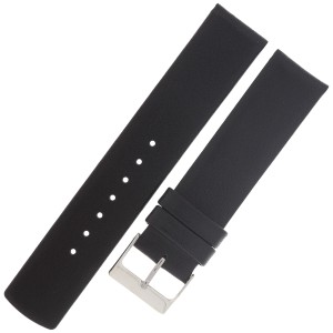 HORIDO 1158 - CZARNY - 22mm - Skórzany pasek do zegarka