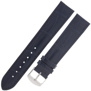 HORIDO 1320 - GRANATOWY - 22mm - Skórzany pasek do zegarka