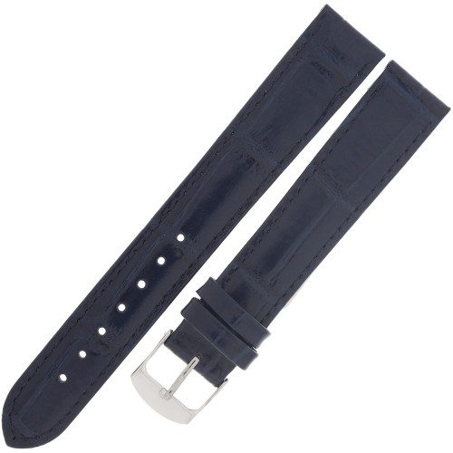 HORIDO 1320L - GRANATOWY - 18mm - Skórzany pasek do zegarka