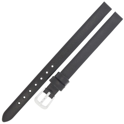 HORIDO 0080L - CZARNY - 10mm - Skórzany pasek do zegarka