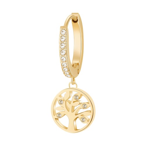 BROSWAY BHKE005 - Chakra - Damski - Kolczyk stalowy DRZEWO ŻYCIA