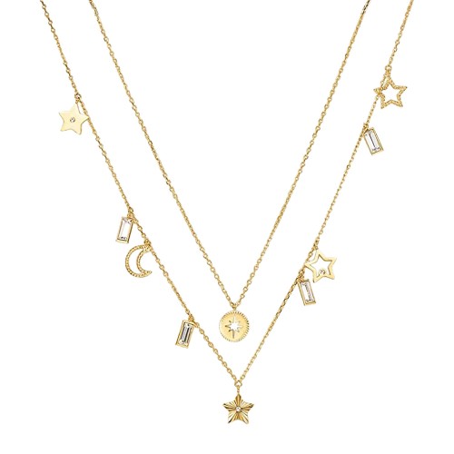 BROSWAY BAH04 - Chant - Damski - Podwójny naszyjnik stalowy