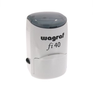 WAGRAF fi40 - Ø 40mm - Biały - Pieczątka samotuszująca