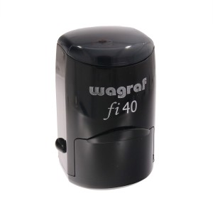 WAGRAF fi40 - Ø 40mm - Czarny - Pieczątka samotuszująca