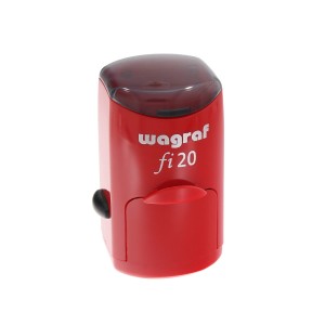 WAGRAF fi20 - Ø 20mm - Czerwony - Pieczątka samotuszująca