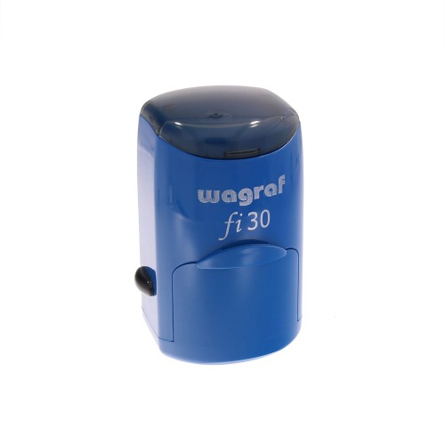 WAGRAF fi30 - Ø 30mm - Niebieski - Pieczątka samotuszująca