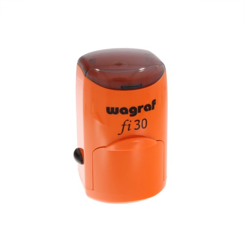 WAGRAF fi30 - Ø 30mm - Pomarańczowy - Pieczątka samotuszująca