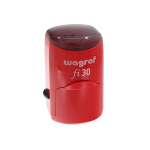WAGRAF fi30 - Ø 30mm - Czerwony - Pieczątka samotuszująca