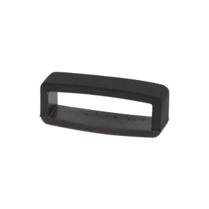 PACIFIC L12 - CZARNY - 20mm - Silikonowa szlufka do paska