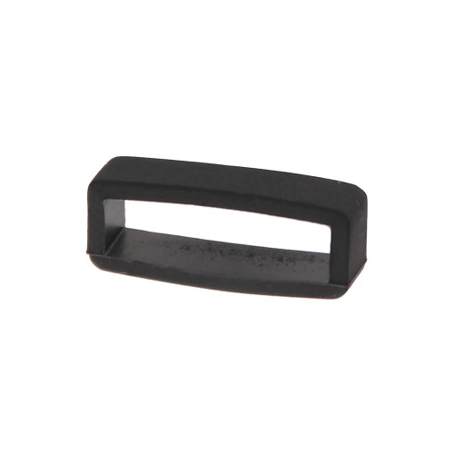 PACIFIC L12 - CZARNY - 20mm - Silikonowa szlufka do paska