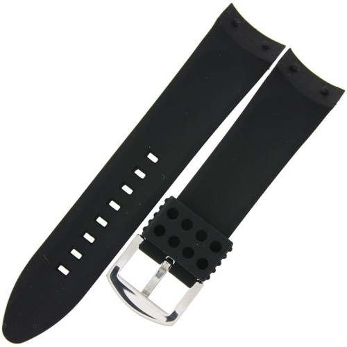 VOSTOK EUROPE Anchar - 24mm - CZARNY - Silikonowy pasek do zegarka