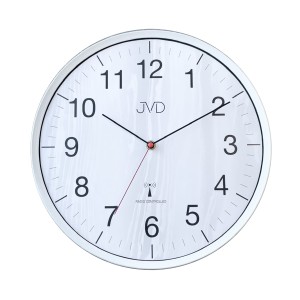 JVD RH17.1 - 33cm - BIAŁY (imitacja drewna) - Zegar ścienny Radio Controlled