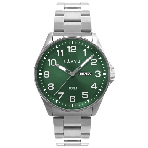 LAVVU LWM0146 - Bergen Green - Męski - Zegarek na bransolecie