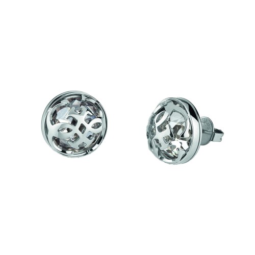 GUESS JUBE01393JWRH - 4G Logo Boule - Damskie - Kolczyki ze stali nierdzewnej