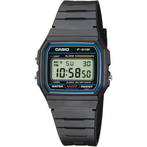 CASIO F-91W-1YER - Timeless - Unisex - Zegarek na pasku