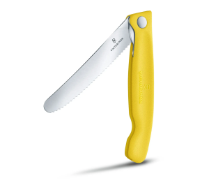VICTORINOX 6.7833.F8B - 11cm - ŻÓŁTY - Nóż składany do warzyw i owoców