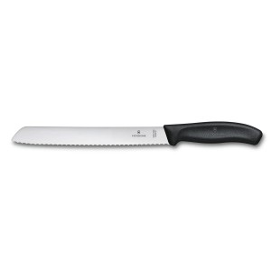 VICTORINOX 6.8633.21B - 21cm - CZARNY - Nóż do chleba o ząbkowanym ostrzu