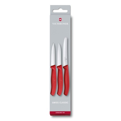 VICTORINOX Swiss Classic 6.7111.3 - Zestaw noży do warzyw i owoców - Czarny