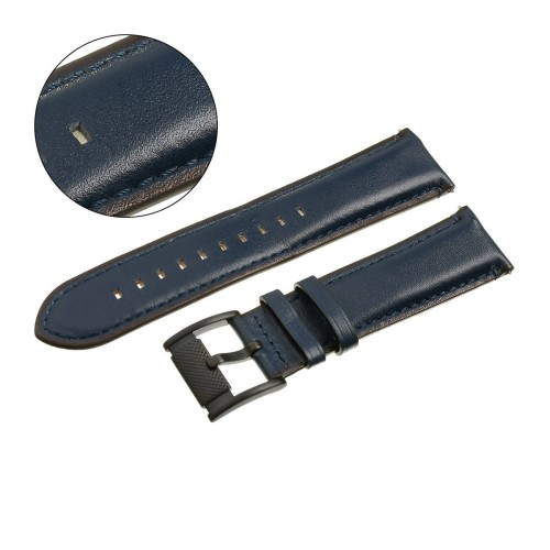 PACIFIC W56 - Granatowy - 20mm - Skórzany pasek do zegarka