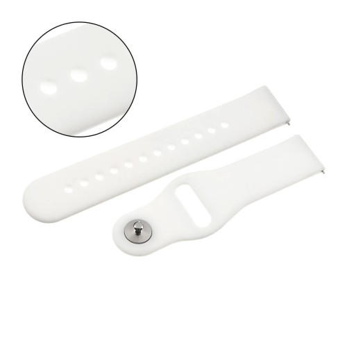 PACIFIC U21 - BIAŁY - 22mm - Silikonowy pasek do zegarka