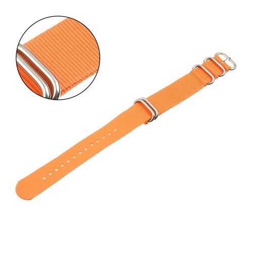 PACIFIC N01-S - Pomarańczowy - 22mm - Nylonowy pasek do zegarka
