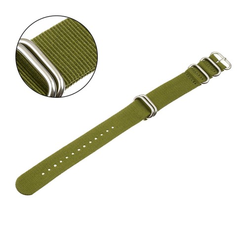 PACIFIC N01-S - Zielony - 22mm - Nylonowy pasek do zegarka