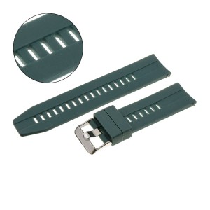 PACIFIC U28 - CIEMNY ZIELONY - 22mm - Silikonowy pasek do zegarka