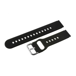 PACIFIC U01-S - CZARNY - 18mm - Silikonowy pasek do zegarka