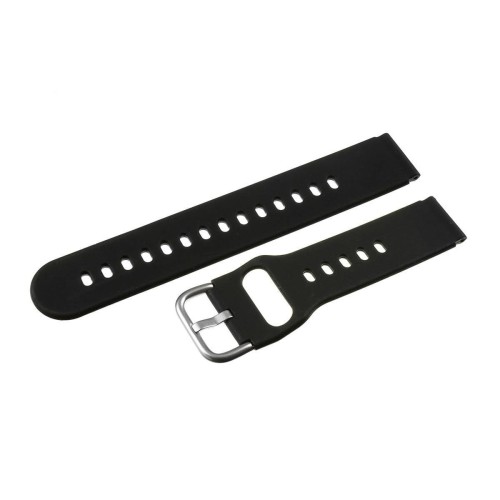 PACIFIC U01-S - CZARNY - 20mm - Silikonowy pasek do zegarka