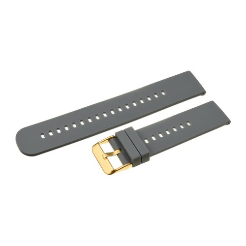 PACIFIC U27-G - 22mm - Szary - Silikonowy pasek do zegarka