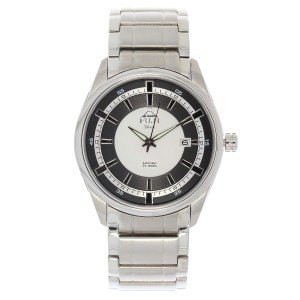 FUJI Time M3606AS - SILVER/BLACK - Męski - Zegarek mechaniczny AUTOMATIC