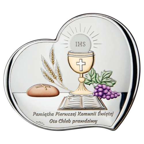 VALENTI - 17,5x15,5cm - Obrazek EUCHARYSTA - Pamiątka I Komunii Świętej