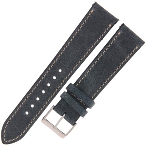 LAVVU Retro LSWUJ24 - 24mm - Niebieski - Skórzany pasek do zegarka