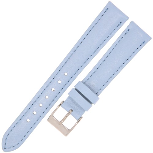 MINET Basic MSBUJ16 - 16mm - NIEBIESKI - Skórzany pasek do zegarka