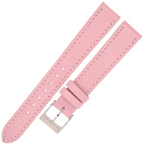 MINET Slim MSTUP18 - 18mm - RÓŻOWY - Skórzany pasek do zegarka