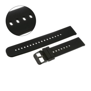 PACIFIC U27-B - CZARNY - 18mm - Silikonowy pasek do zegarka