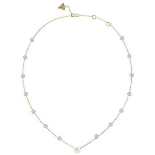 GUESS JUBN03073JWYGAQT/U - Natural Stones - Damski - Naszyjnik ze stali nierdzewnej