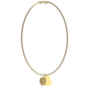 GUESS JUMN01300JWYGT/U - Lion King - Męski - Naszyjnik ze stali nierdzewnej