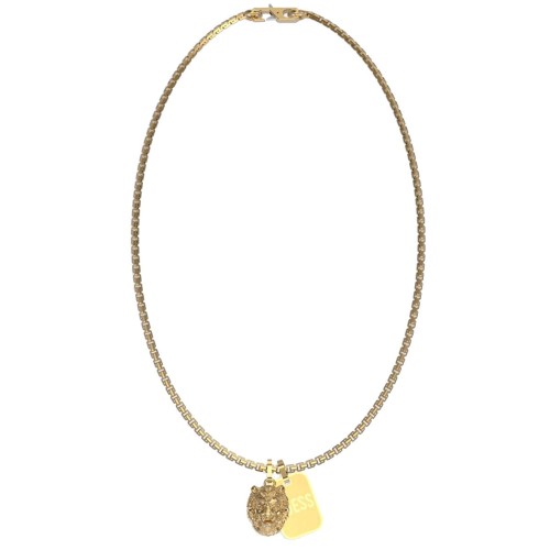GUESS JUMN01300JWYGT/U - Lion King - Męski - Naszyjnik ze stali nierdzewnej