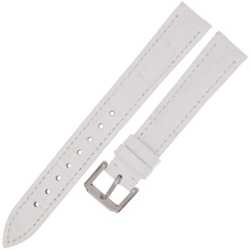 HORIDO GS-189 - BIAŁY - 12mm - Skórzany pasek do zegarka