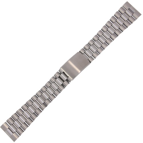 TEKLA Olex - 22mm - SREBRNA - Stalowa bransoleta do zegarka