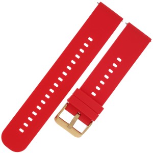PACIFIC U27-G - 18mm - Czerwony - Silikonowy pasek do zegarka