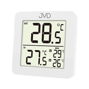 JVD T730 - 8x8cm - Biały - Termometr cyfrowy 
