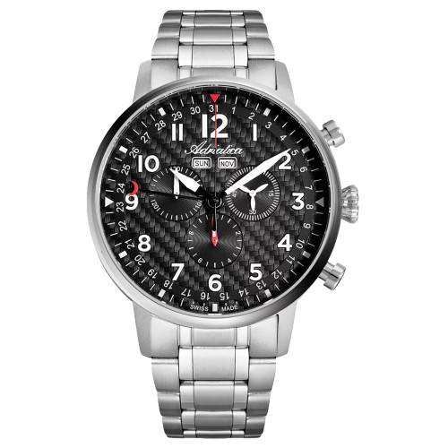 ADRIATICA A8308.5124CH - Aviator Chronograph - Męski - Zegarek na bransolecie