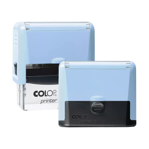 COLOP C40 PRO - 59x23mm - Pastelowy Niebieski - Pieczątka samotuszująca