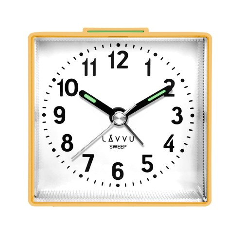 LAVVU LAS3015 - 6,2x6,5cm - ŻÓŁTY - Budzik wskazówkowy