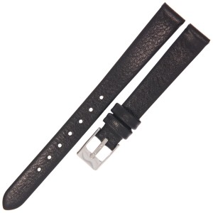 TEKLA G1 - 12mm - Gładki - CZARNY - Skórzany pasek do zegarka